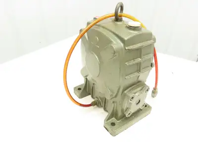 Makishinko Type B Size 100 Worm Gearbox 10:1 Reducer LH Output Solid Shaft