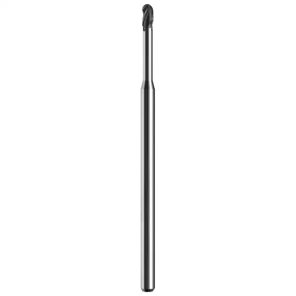 Kyocera .100" Carbide Ball Nose End Mill 3 Flute TA Coating 30 Deg Helix
