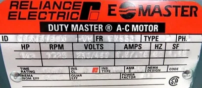 NEW RELIANCE ELECTRIC P56X3164M MOTOR 1/2 HP 1725 RPM