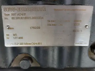 USED SEW-EURODRIVE R97 AD4/P