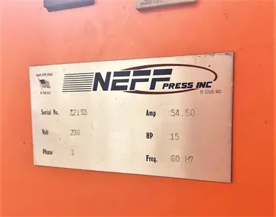 USED 2006 NEFF NEFF DF40-15M PRESS