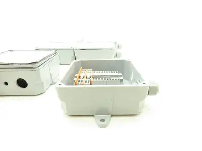 Cantex 5133706 PVC Junction Box 5x5x2 NEMA 4X W/Terminal Block Lot Of 6