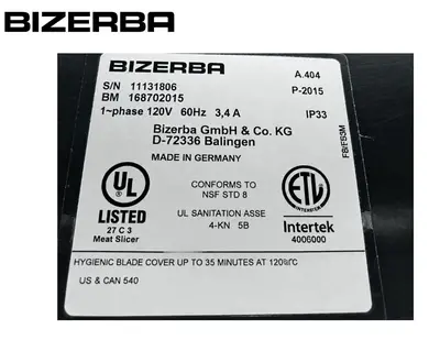 Used BIZERBA A404 Electric Cooking Equipment British Columbia CA | Surrey Food Equipment #1545697