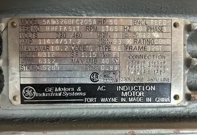 USED GE 5KE326BFC205A