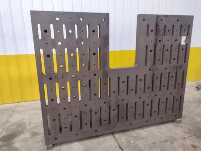 72" X 96" X 3" THICK ANGLE PLATE: STOCK #23548