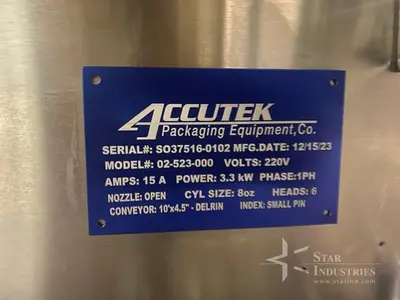 Used 2023 ACCUTEK 02-523-000 Filling Machines | Star Industries #1254109