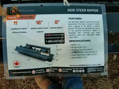 Wolverine Skid Steer Ripper