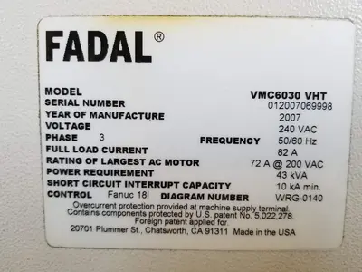 USED 2008 FADAL 907-1
