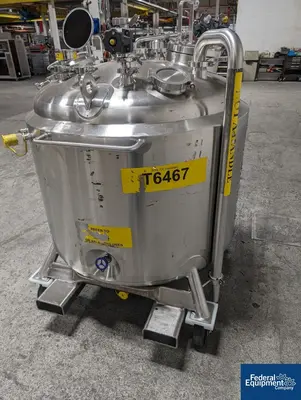 USED DCI Used 600 liter DCI Jacketed Receiver Vessel, Hastelloy C22, 45/150#