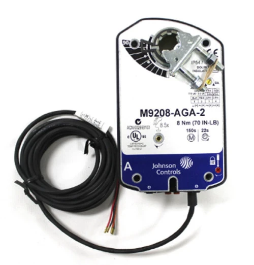 Johnson Controls M9208-AGA-2 Electric Spring-Return Actuator, 70Lb-In, Floating [New]