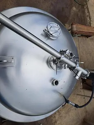 Tank, 200 Gallon, Stainless Steel, Insulated, Dish Top & Bottom, 36" X 48" #S745518