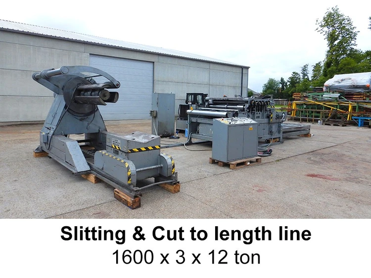 Used IOWA SLITTING & CUT TO LENGTH 1600 X 3 X 12 TON CNC Uncoilers | Apt International N.V #373348