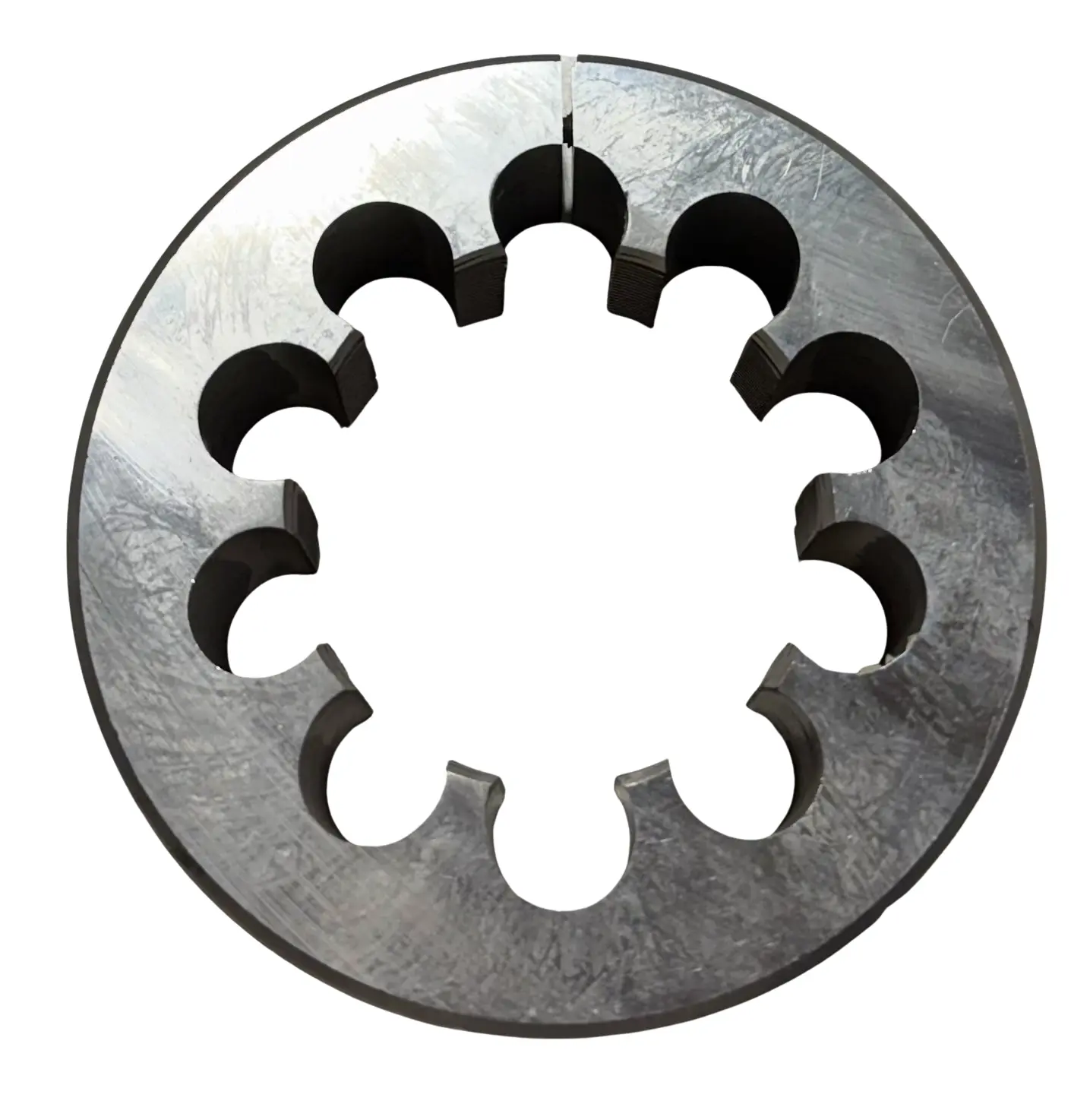 ProCut 2-3/4"-18 HSS Special Thread Round Adjustable Split Die 5" Outside Diameter