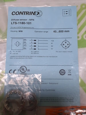 CONTRINEX LTS-1180-101 PHOTOELECTRIC DIFFUSE SENSOR - BRAND NEW