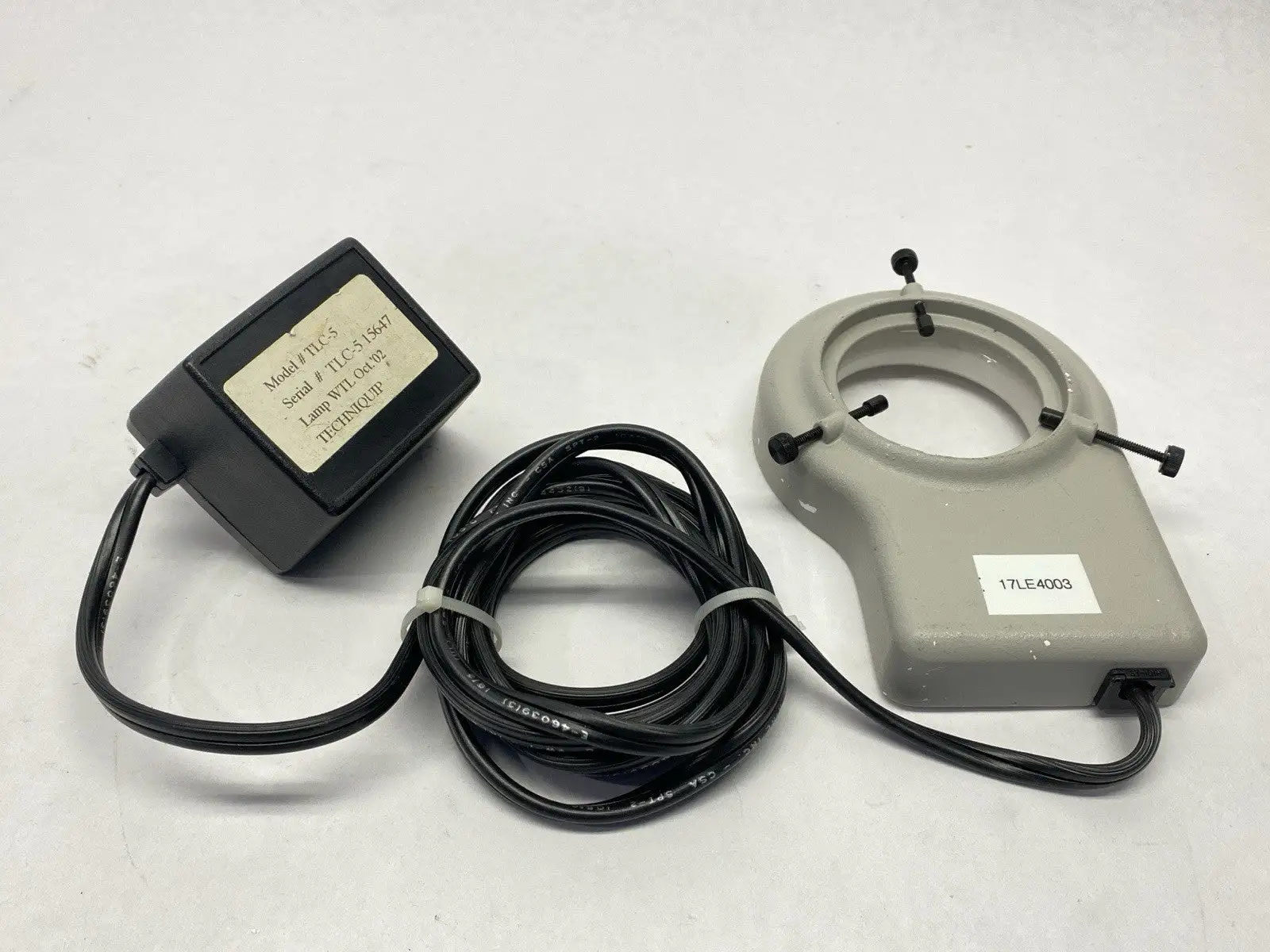 USED TECHNIQUIP LAMP MICROSCOPE RING LIGHT ILLUMINATOR