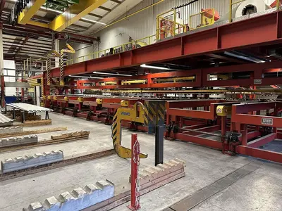 USED STAM SIEMPELKAMP SANDWICH PANEL LINE CNC
