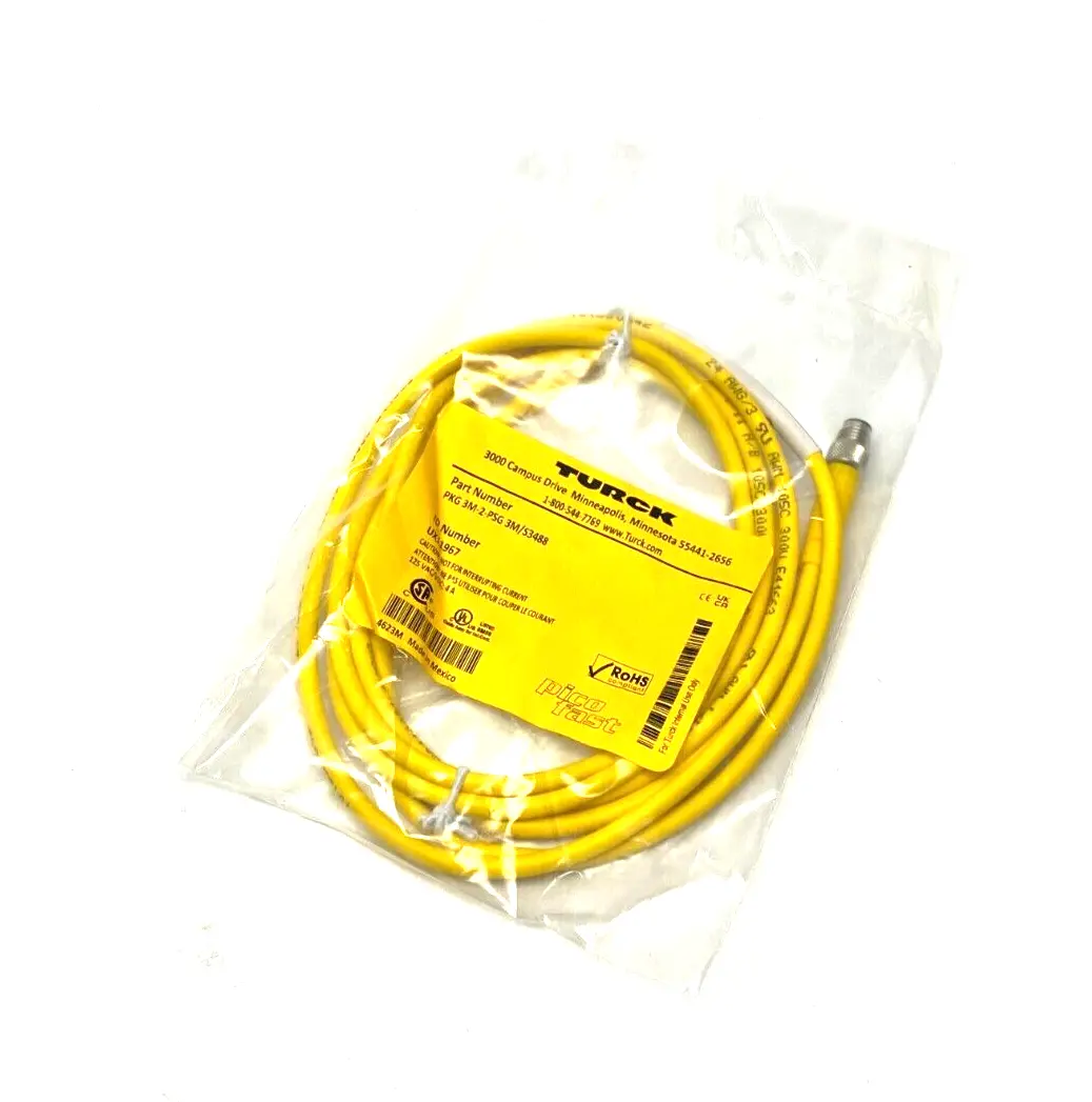 New | in-Stock TURCK PICOFAST DOUBLE ENDED CORDSET Cable & Wire | Maverick Industrial Sales #1104051