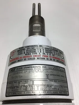 Fluid Components Inc 12-64-4/1 – 39/30 Capacitance Manometer