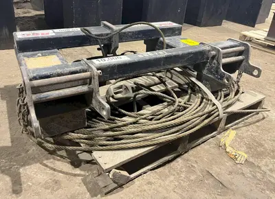 10,000 LBS CAPACITY FORKLIFT ATTACHMENT & CABLE: STOCK #19485