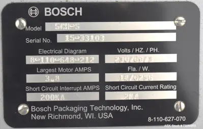 Used BOSCH SCH-S Sealers Illinois US | Aaron Equipment #86630