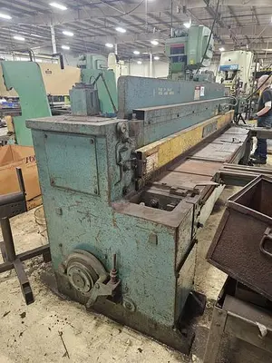 10' X 1/4" WYSONG MODEL #1025-F MECHANICAL POWER SQUARING SHEAR: YOBRO #25202
