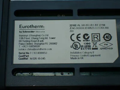 Used EUROTHERM 2216E/AL/VH/R1/R1/RF/2YM/ENG/XXXXX/EU0523 Temperature Controls Ohio US | HGR 24 #802922