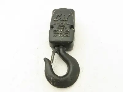 CM Lodestar 2 Ton Lower Hook Block Assembly Double Chain Black 627-860