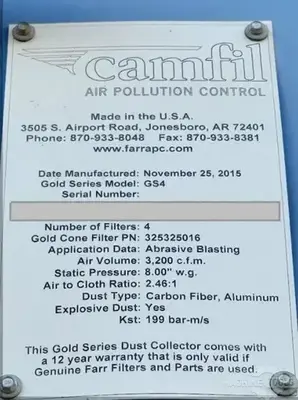 USED 2015 CAMFIL GOLD SERIES GS4