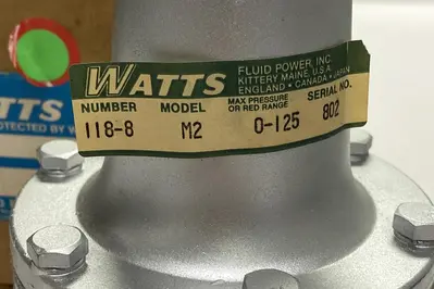 New | in-Stock WATTS 118-8-M2 Solenoid Regulators Ohio US | Surplus Asset Holdings #1236968