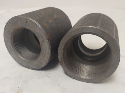 🔥(QTY 2) 2" x 1-1/2" Threaded Steel Pipe Reducing Reducer Coupling