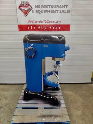Hobart H600 60Qt Mixer w/ Wire Whip, Flat Beater, Dough Hook, Bowl & Bowl Truck