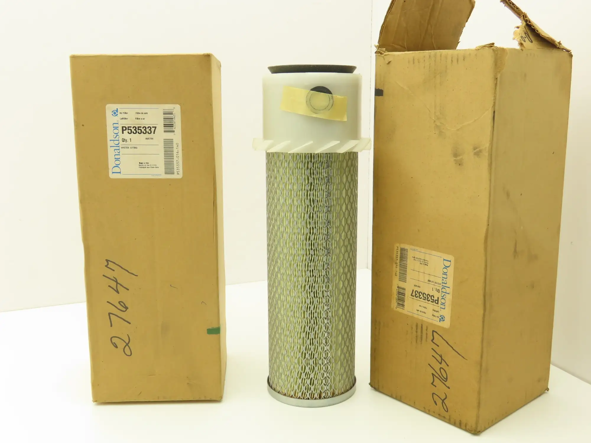 Donaldson P535337 Air Filter Primary W Cyclone Fins 14.5"L x 4" OD Lot of 2