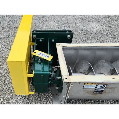 Used 14" Dia. X 48' L Stainless Steel Industrial Screw Auger Conveyor