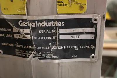 1986 GENIE INDUSTRIES SL-18 Material Handling | MD Equipment Services LLC (7)