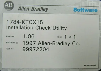 USED ALLEN BRADLEY 1784-KTCX15 INTERFACE CARD SER B 96281775 1784KTCX15