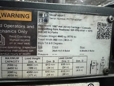 Used 2019 HYSTER H50FT Misc Forklifts Minnesota US | Birnstengel Equipment #1550229