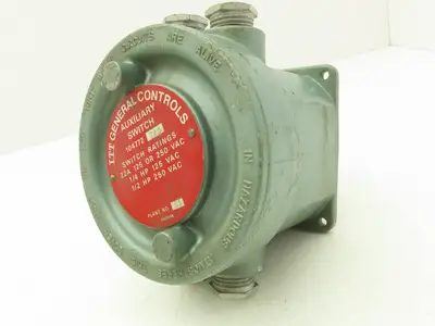 ITT  General Controls 104772EA3 Auxiliary Switch 22A 125/250VAC
