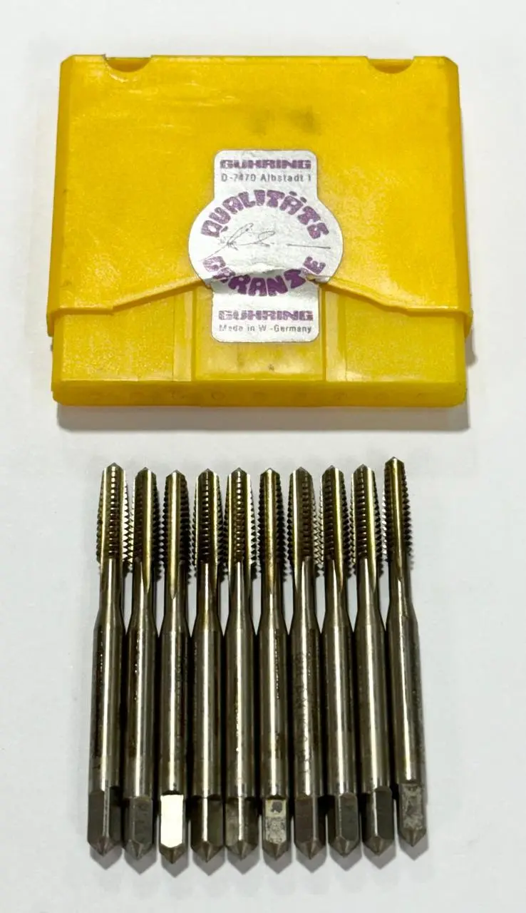 GUHRING 6-40 Cobalt Hand Tap 3 Flute H2 Plug Taps 10 Pack
