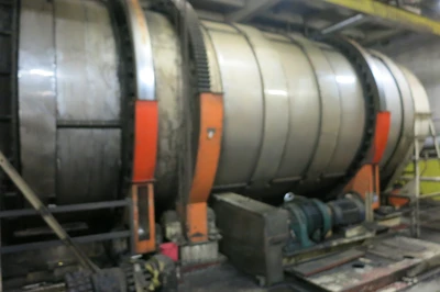 Link belt Rotary Dryers, 22' x 14', Discharge air lock