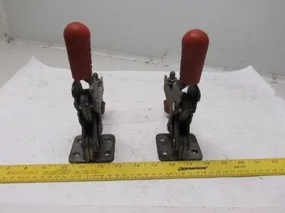 Destaco 2010 Vertical Hold Down Clamp U-Bar Flanged Base Lot Of 2