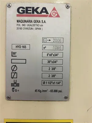 2006 GEKA HYDRACROP 165/SD Ironworkers | Bud's Equipment Sales (9)