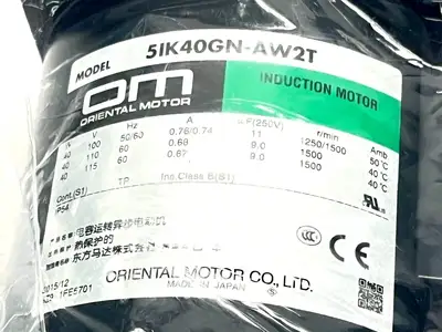 NEW ORIENTAL MOTOR INDUCTION MOTOR