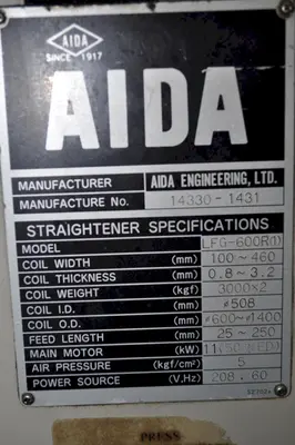 USED AIDA LFG-600R (1)