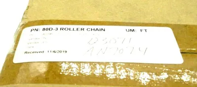 NEW TSUBAKI RS80 RIV ROLLER CHAIN 10' 80D-3