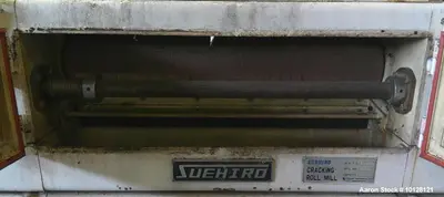 Used Suehiro M-15 2 Pair High Cracking Roller Mill | Industrial Corrugated Roll Mill