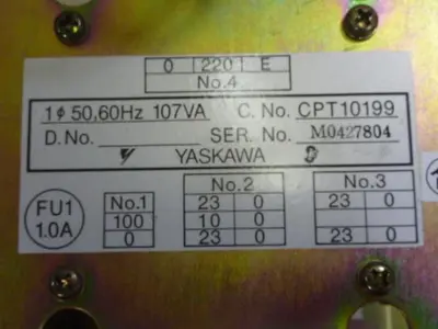 USED YASKAWA JZNCU-MTU02-1