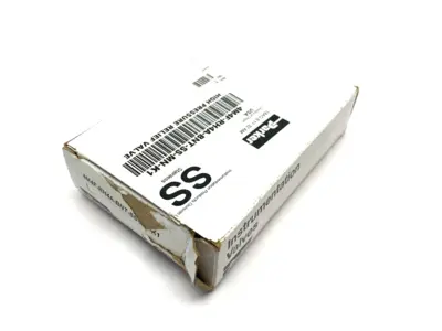 NEW PARKER HIGH PRESSURE RELIEF VALVE, MANUAL OVERRIDE, ANGLED