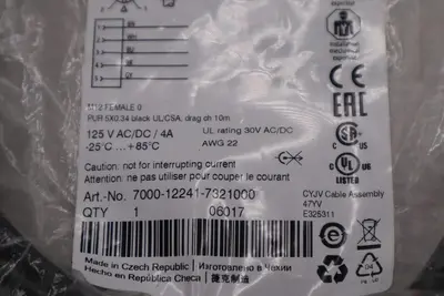 MurrElektronik 7000-12241-7321000 M12 female 0DEG A-cod. with cable STOCK 4910