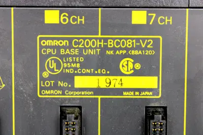 Omron C200H-BC081-V2 CPU Base Unit, 8 Slot
