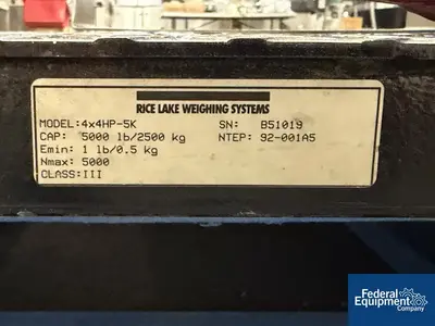 Used Rice Lake _UNKNOWN_ Scales Ohio US | Federal Equipment Company #1337797
